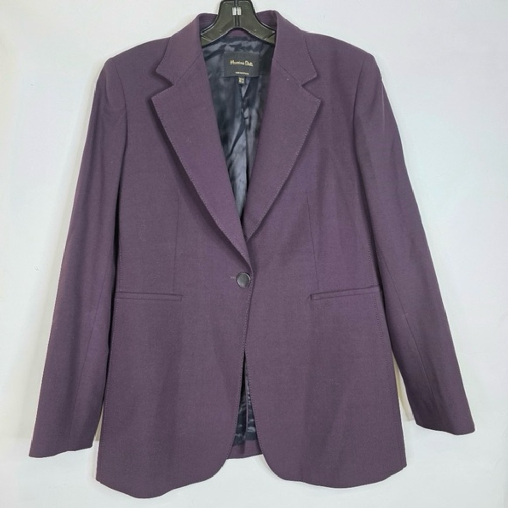 Massimo Dutti Wool  single breasted blazer